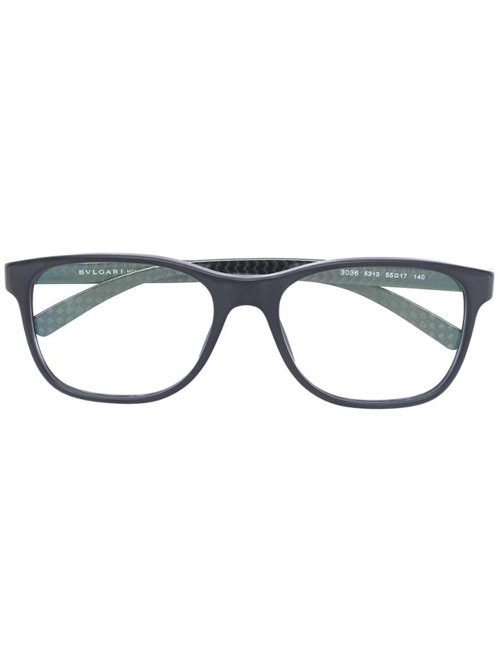 Bulgari Angular Frame Glasses - Black