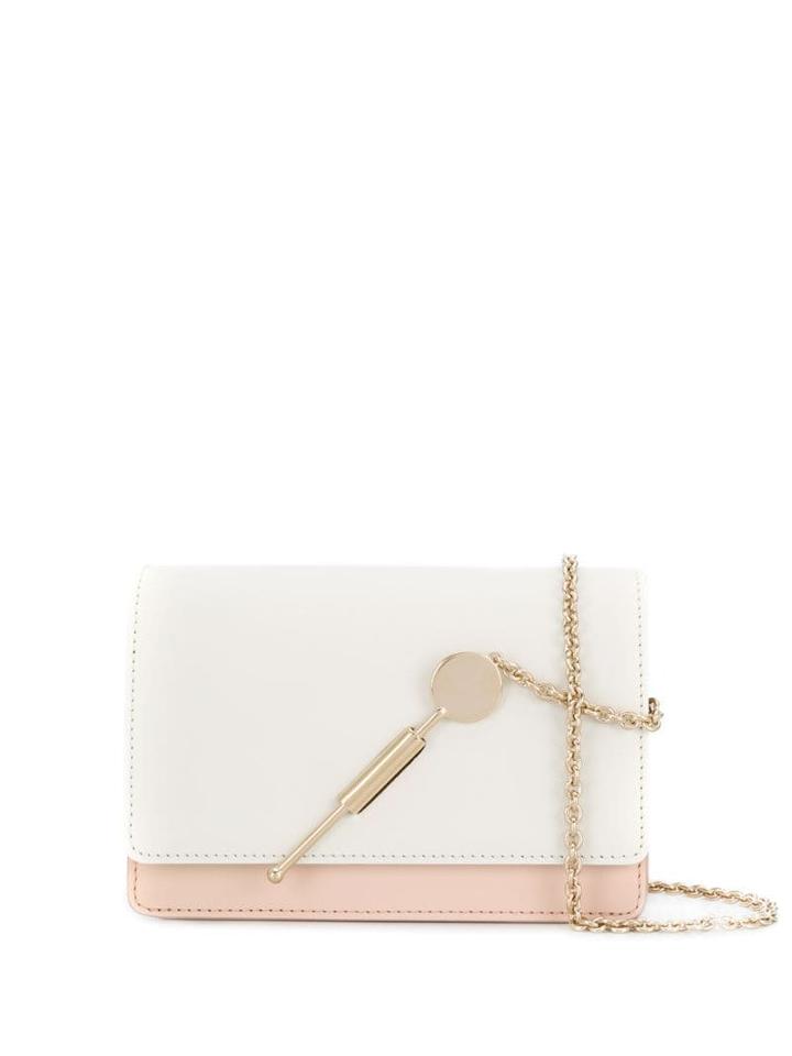 Sophie Hulme Two-tone Foldover Crossbody Bag - Pink