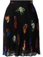 Marco De Vincenzo Animal Print Pleated Skirt