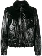 Ganni Rose Embroidered Bomber Jacket