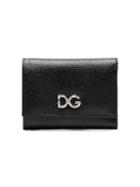 Dolce & Gabbana Diamante Dg Logo Wallet - Black
