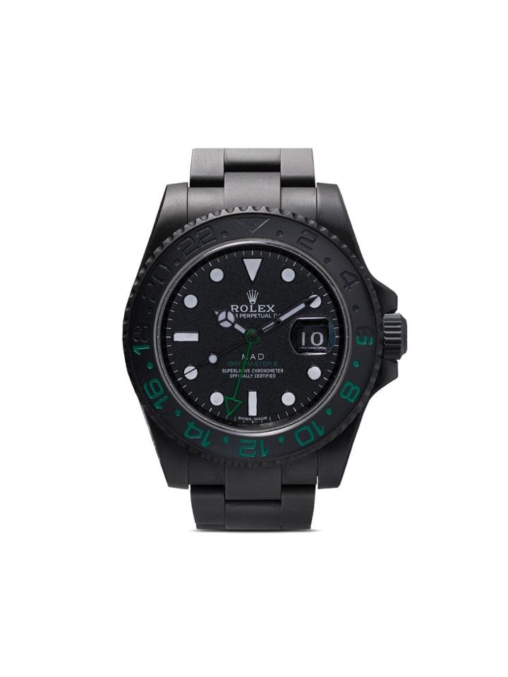 Mad Paris Black, White And Green Rolex Gmt Master Ii Watch