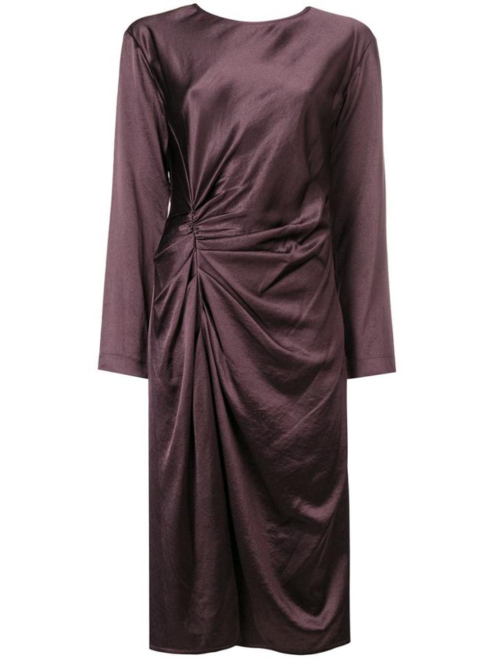 Helmut Lang Crinkle Long Sleeve - Pink & Purple