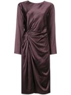 Helmut Lang Crinkle Long Sleeve - Pink & Purple