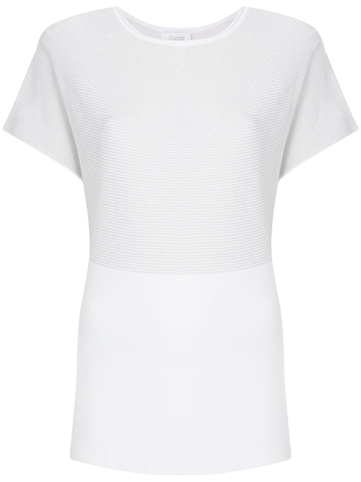 Cruciani Knitted Tee - White