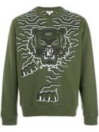 Kenzo Tiger Patch Sweatshirt - Green
