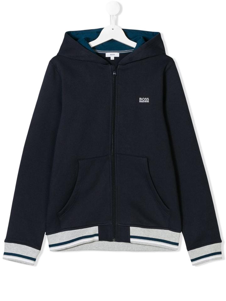 Boss Kids Teen Zip Hoodie - Blue