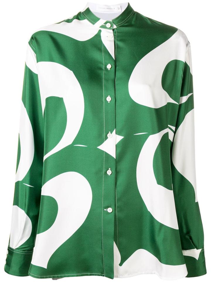 Victoria Beckham Grandad Shirt - Green