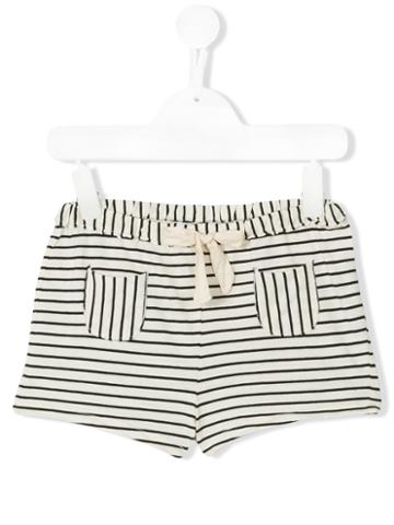 Babe And Tess - Striped Shorts - Kids - Cotton - 5 Yrs, Nude/neutrals