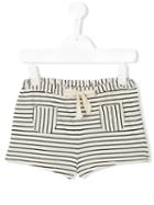 Babe And Tess - Striped Shorts - Kids - Cotton - 5 Yrs, Nude/neutrals
