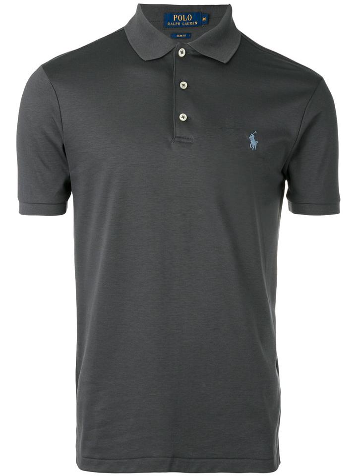 Polo Ralph Lauren - Embroidered Logo Polo Shirt - Men - Cotton - M, Grey, Cotton