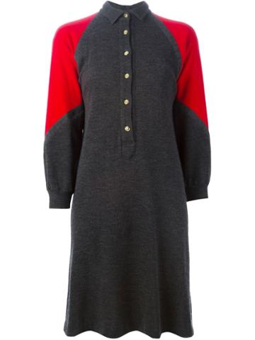 Roberta Di Camerino Vintage Knit Polo Shirt Dress