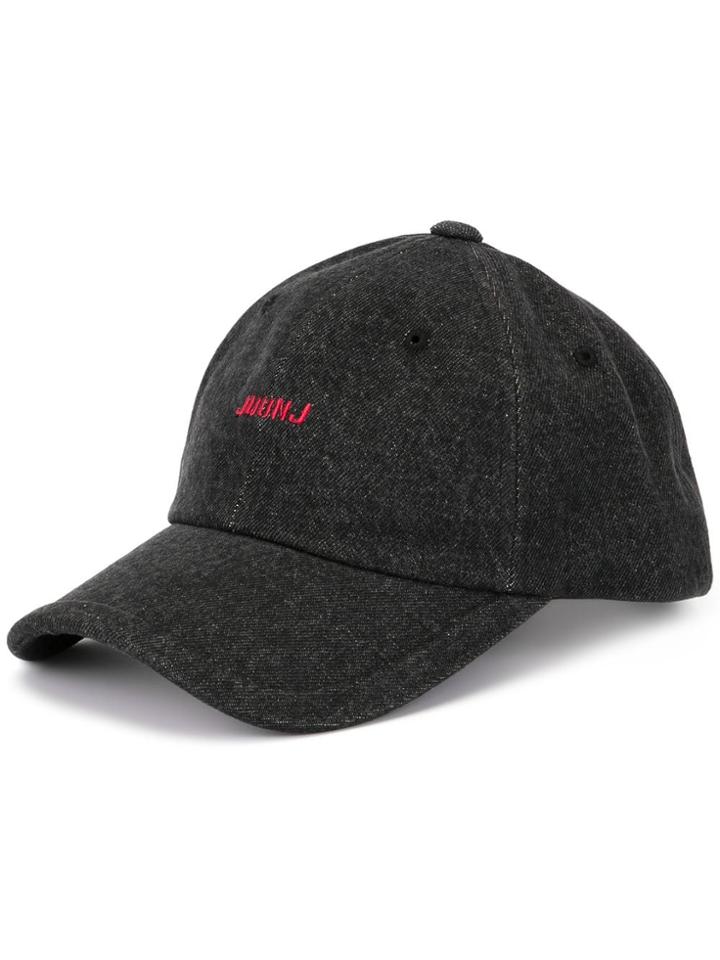Juun.j Logo Embroidered Baseball Cap - Blue