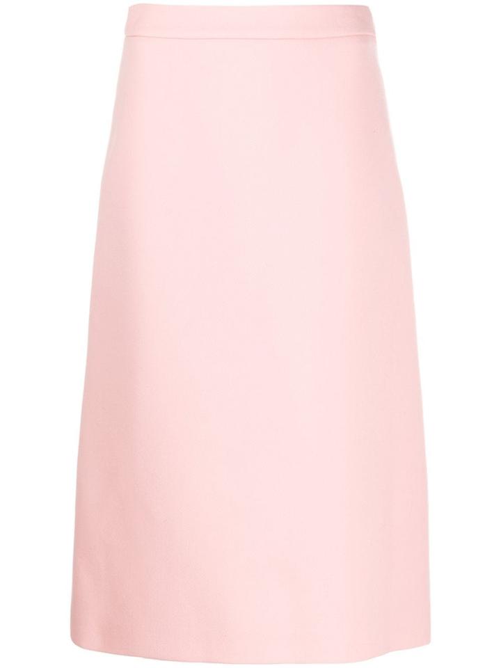 Prada Midi A-line Skirt - Pink