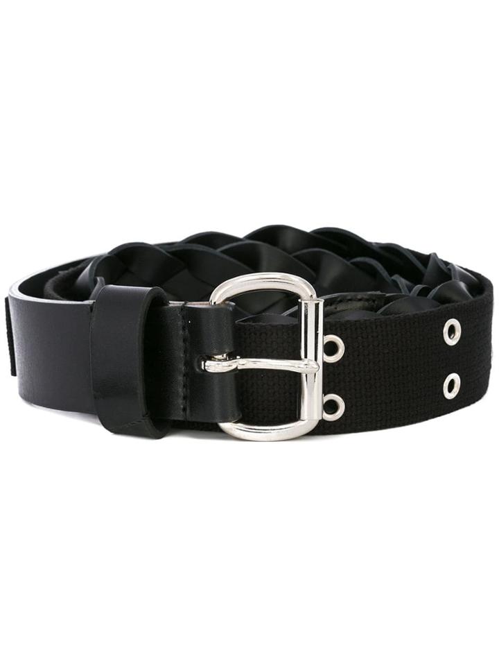 Sacai Braid Effect Belt - Black