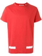 Off-white Striped T-shirt, Men's, Size: Xxs, Red, Cotton