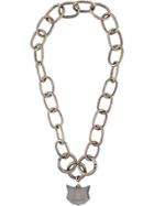 Miu Miu Kitty Chain Necklace - Metallic