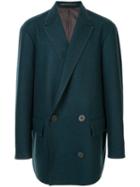 Kolor Double-breasted Fitted Coat - Blue