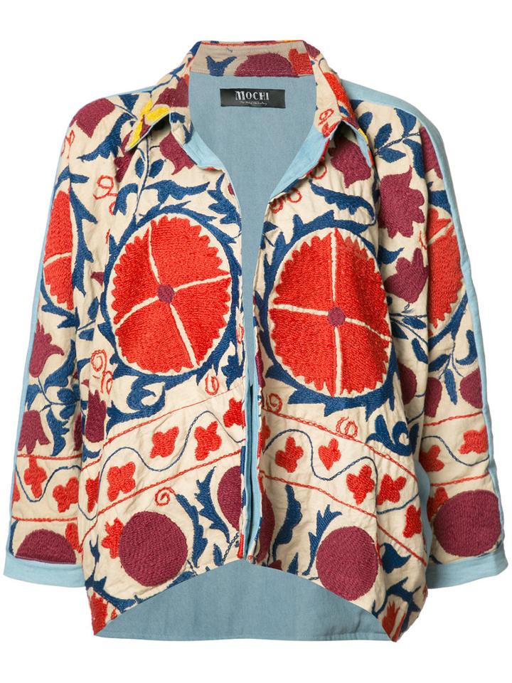 All Things Mochi Printed Oversized Cardigan, Women's, Size: Small, Cotton