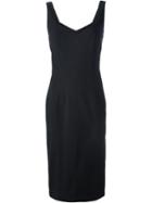 John Galliano Vintage Long Fitted Dress, Women's, Size: 38, Black