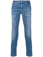 Entre Amis Cropped Slim Fit Jeans - Blue