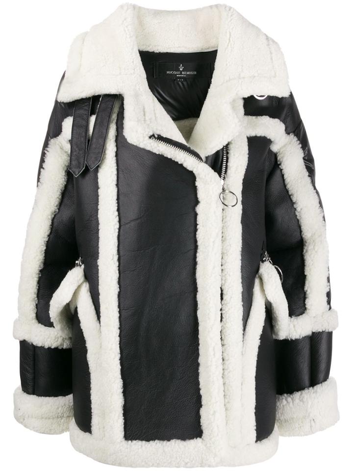 Nicole Benisti Shearling Puffer Coat - Black