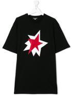 Neil Barrett Kids Teen Logo Print T-shirt - Black