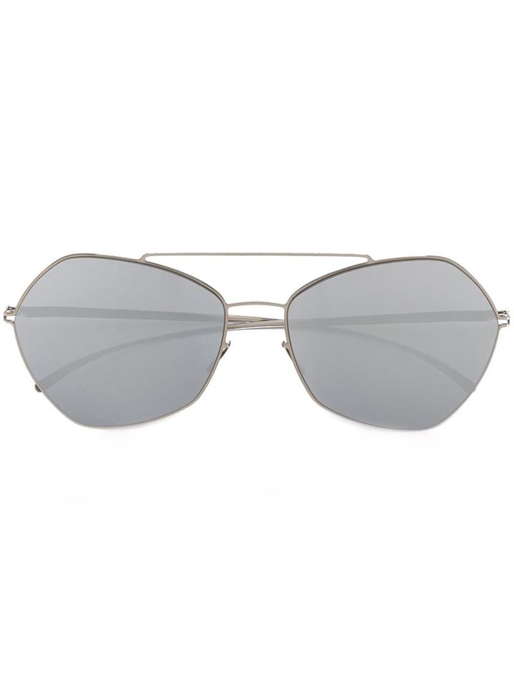 Mykita - Square Frame Sunglasses - Women - Silver - One Size, Grey, Silver
