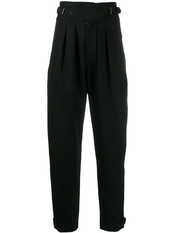 Isabel Marant High-waisted Tapered Trousers - Black
