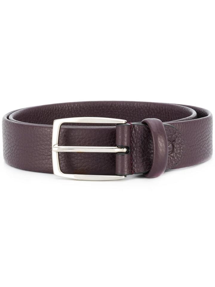 Canali Textured Leather Belt