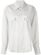 Ernest W. Baker Pointed Collar Western Shirt - Grey