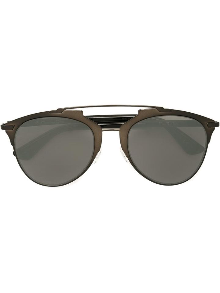 Dior Eyewear Textured Frame 'dior Reflected' Sunglasses - Black
