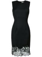 Givenchy - Lace Trim Shift Dress - Women - Silk/cotton/polyamide/wool - 36, Black, Silk/cotton/polyamide/wool
