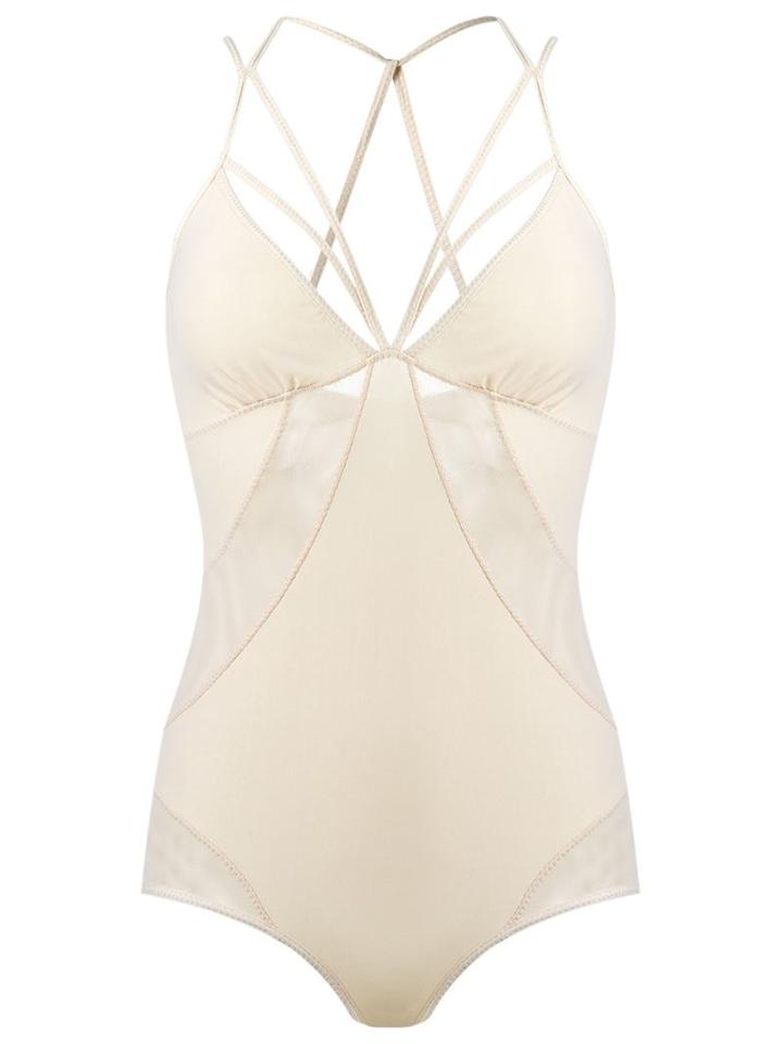 Giuliana Romanno Panelled Body, Women's, Size: M, Nude/neutrals, Polyamide/spandex/elastane