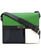 Lanvin Sac De Ville Shoulder Bag, Women's, Green, Calf Leather/cotton
