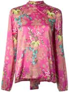 Romance Was Born 'tenderly Brocade' Blouse, Women's, Size: 6, Pink/purple, Silk