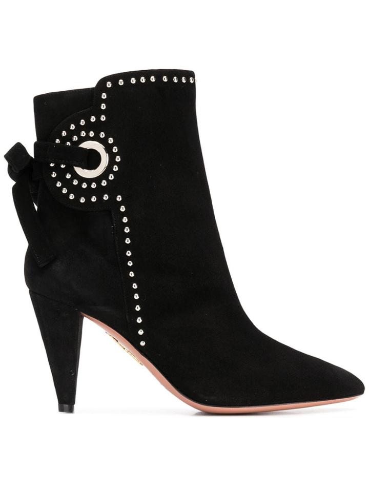 Aquazzura Aquazzura Tabmidb1sue000 Black Furs & Skins->suede