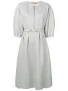 Yves Salomon Leather Dress - Green