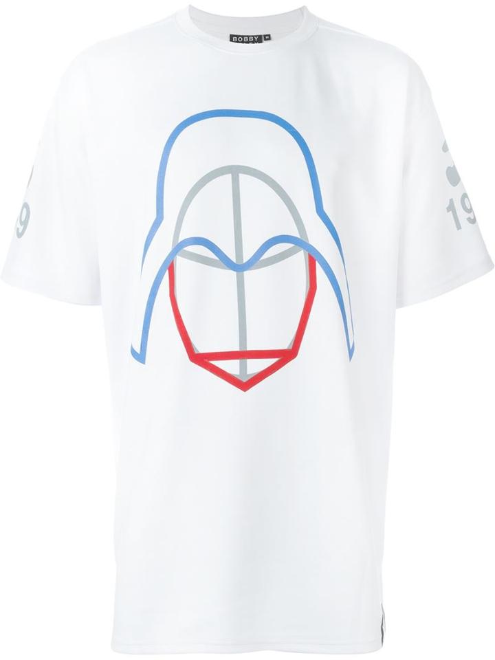 Bobby Abley Long Helmet Graphic Sleeve Logo T-shirt