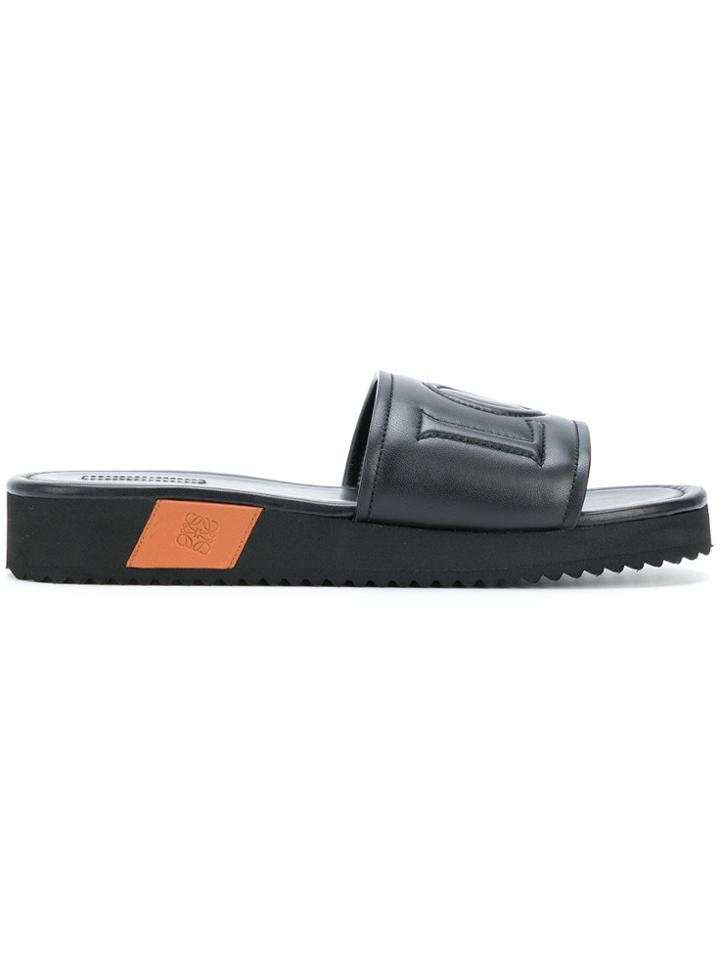 Loewe Branded Slides - Black