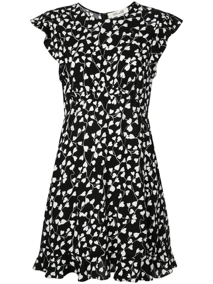 Dvf Diane Von Furstenberg Krona Ruffled Dress - Black