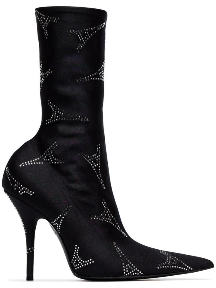 Balenciaga Black Eiffel Tower Knife 110 Stretch Boots