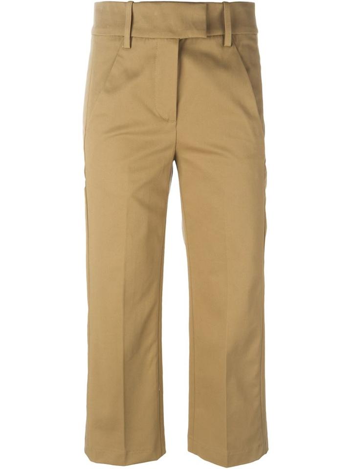 Dondup Ivy Trousers, Women's, Size: 42, Nude/neutrals, Cotton/spandex/elastane/acetate/viscose