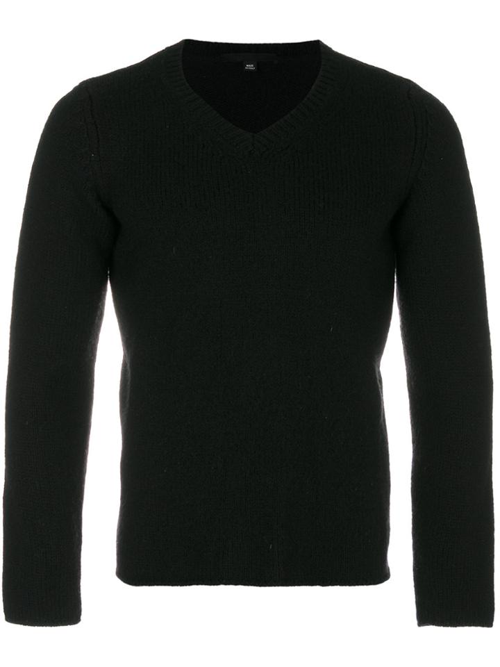 Helmut Lang Vintage V-neck Jumper - Black