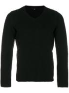 Helmut Lang Vintage V-neck Jumper - Black