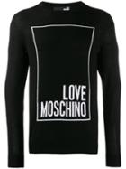 Love Moschino Front Logo Pullover - Black