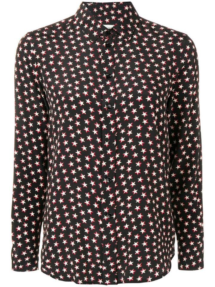 Saint Laurent Classic Shirt Colla - Black