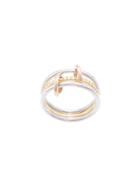 Spinelli Kilcollin 18kt Rose Gold Four Link Luna Rose Diamond Ring -