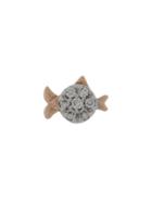 Kismet By Milka 14kt Rose Gold Pisces Diamond Stud Earring