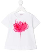 Il Gufo Floral Print T-shirt, Girl's, Size: 8 Yrs, White
